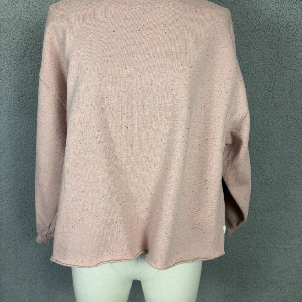Levis Women's Pink Speckled Pullover Crewneck Sweatshirt Size Extra Small NWT's